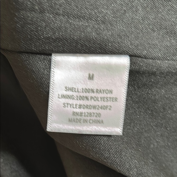 Harper Black and White Wrap Dress with Flutter Sleeves size M - Picture 6 of 6